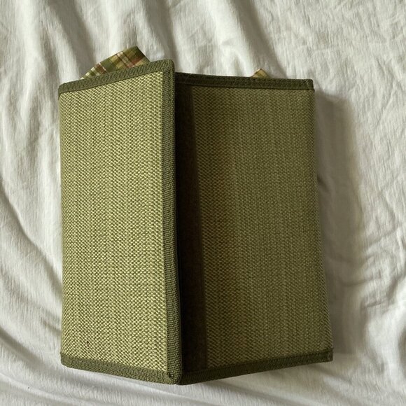 Outdoor Picnic Knife & Board Set By Waterford With Plaid Napkins & Canvas Case - Picture 7 of 9